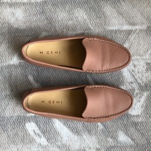 M.Gemi Felize Leather Loafers - Blush